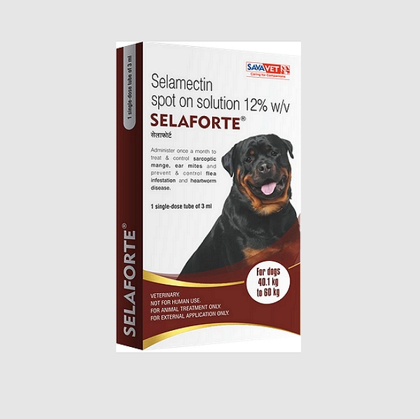 Selaforte Spot-On for Dogs weighing 40.1-60kg